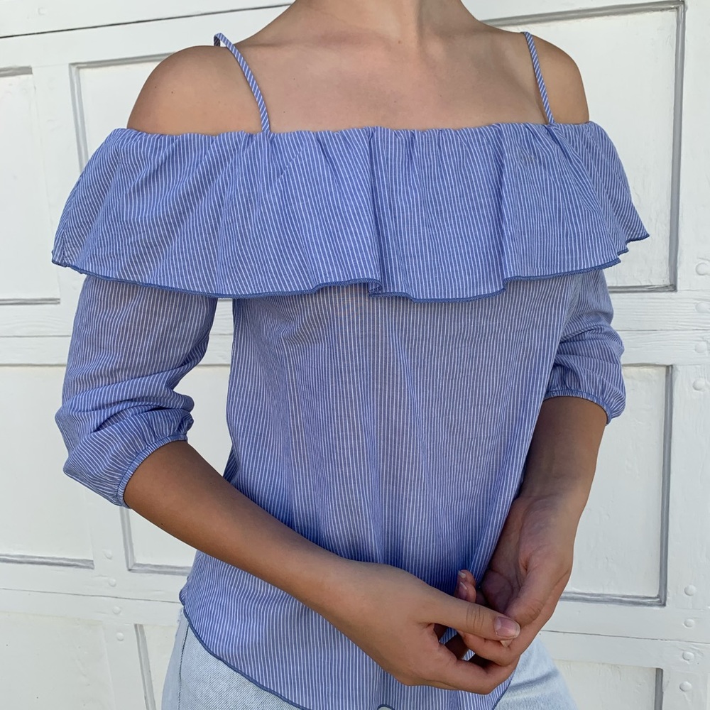 Summer top off the shoulder/spaghetti strap